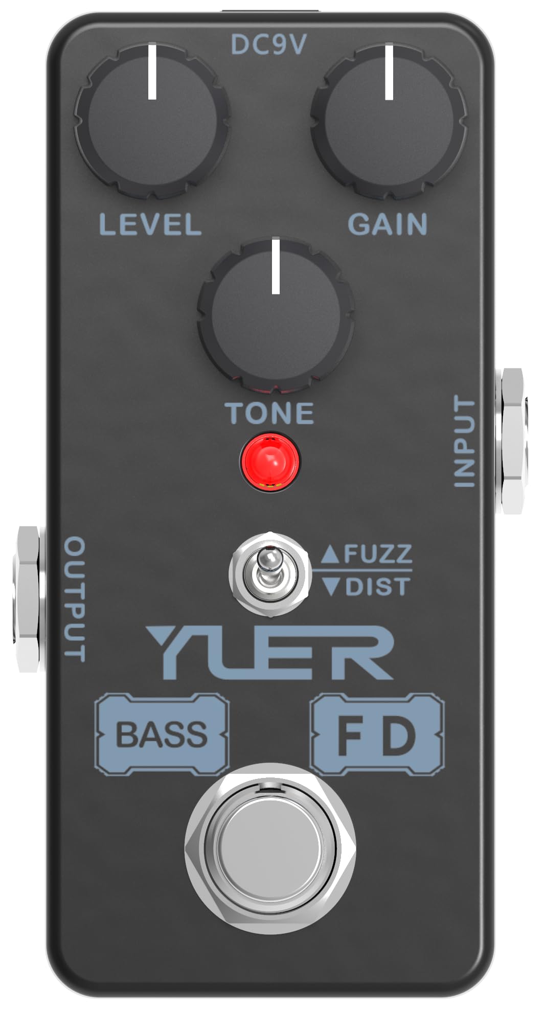 FD Bass Fuzz,Guitar Pedal,Electric Guitar Effects Pedal for Guitars and Bass Effect Pedals Mini Single Type DC 9V True Bypass