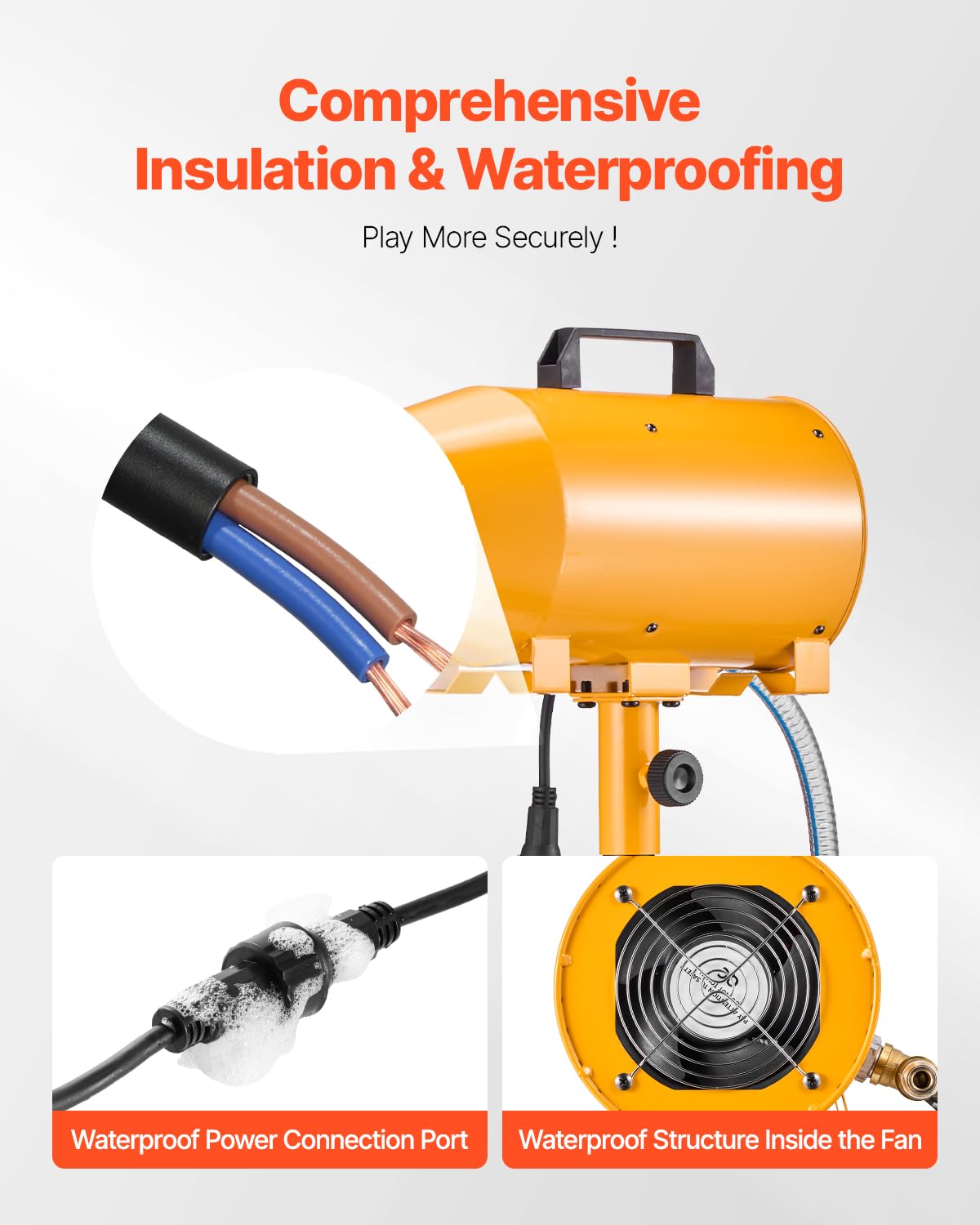 VEVOR Foam Machine, 180 W Party Foam Cannon, Portable Foam Maker with a Tripod Stand, Foam Party Machine with a Submersible Pump