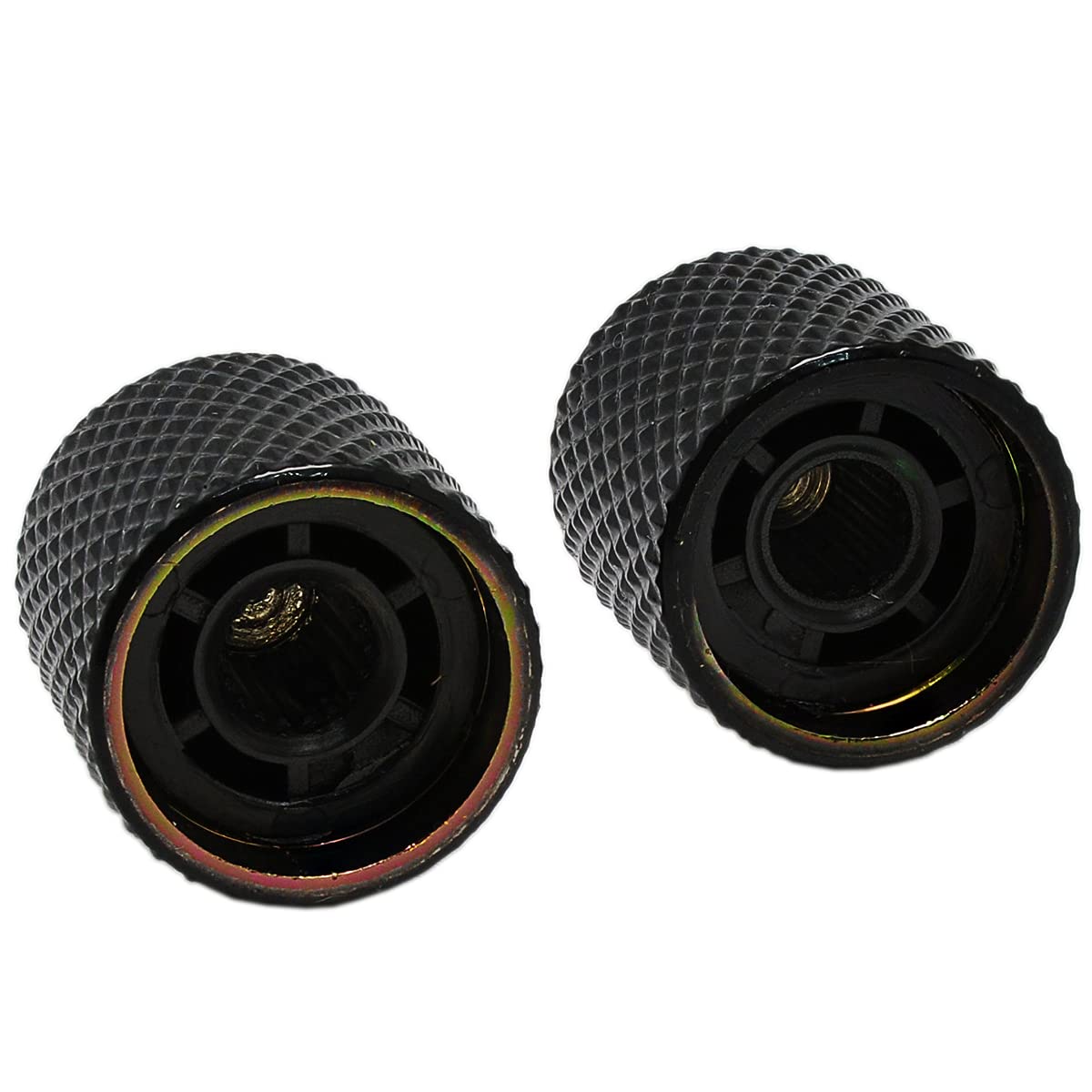 Musiclily Pro Metric 6mm Steel Flat Top Tele Dome Knobs Guitar Volume Tone Barrel Knobs for Import Fender Telecaster Electric Gu