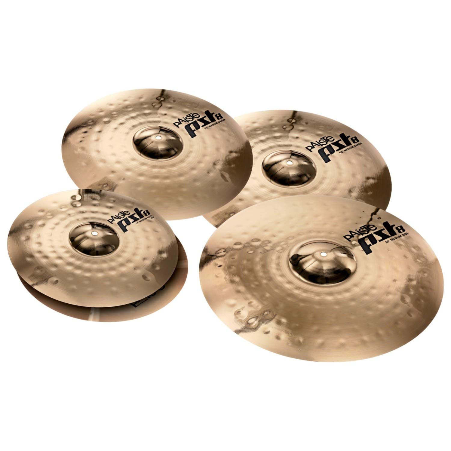 Paiste Pst8 Universal Cymbal Set - Free 16 Crash