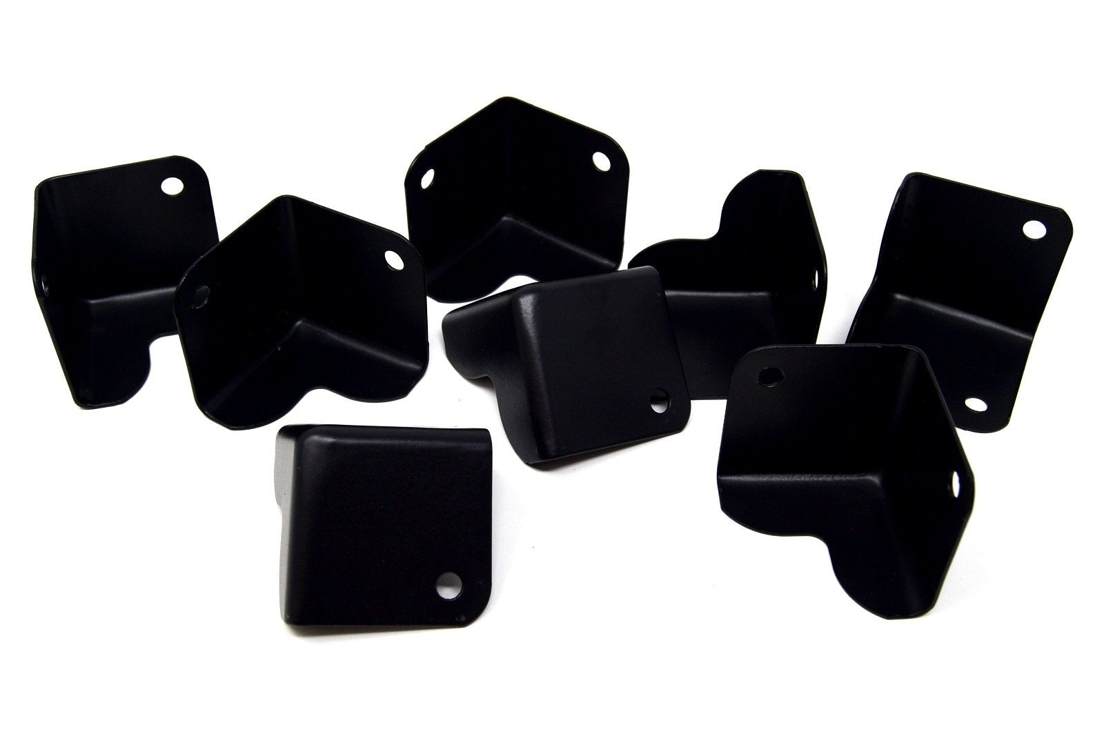 8 Pieces Metal Cabinet Corner Black For DJ and Speaker Boxes HA-48BK 1.5x1.5