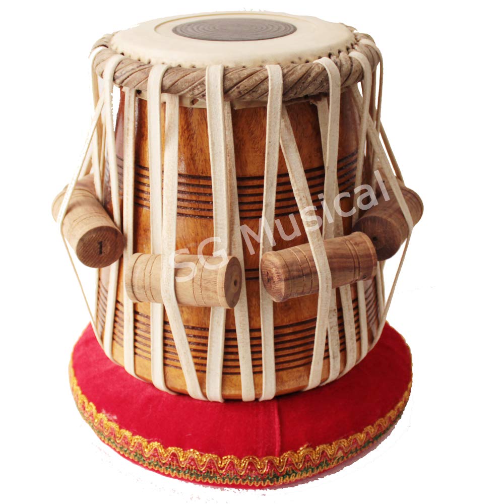 Sg Musical - Sheesham Wood Hand Made Tabla Dayan Natural- Head - 6.75 Inch