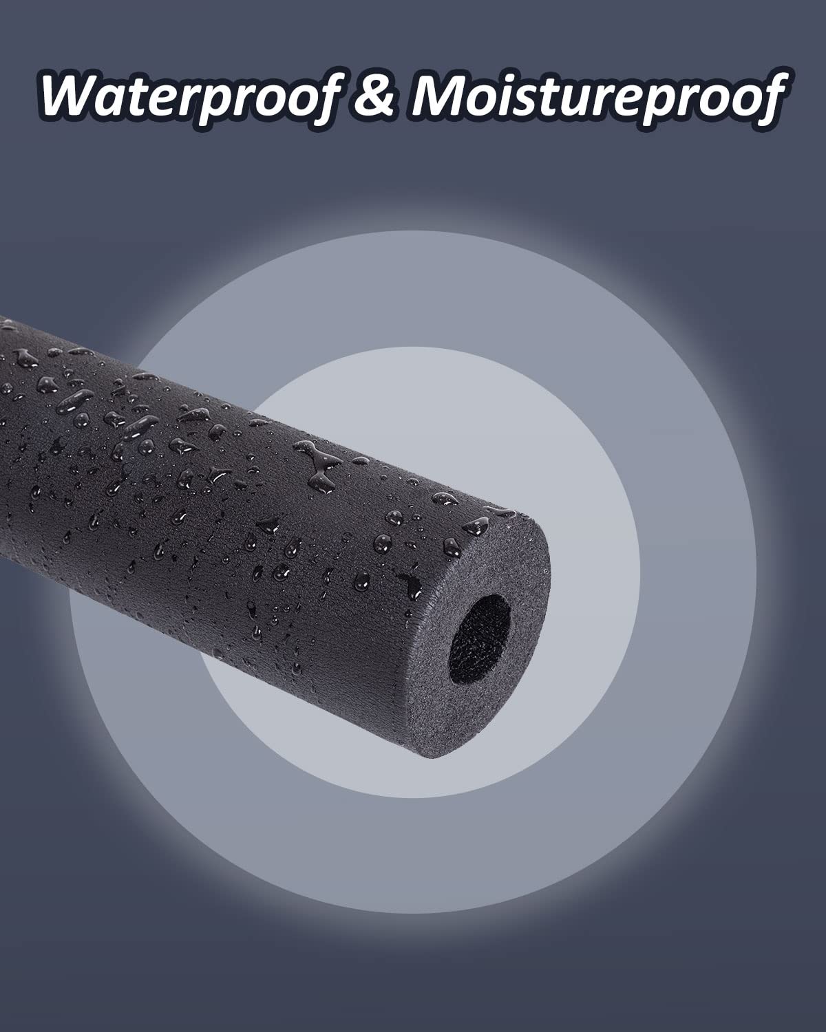 Pipe Insulation Foam Tube - 1-7/8'' Foam Tubing for AC Unit, Guitar Stands, Exercise Machine Handle and Roof Rack