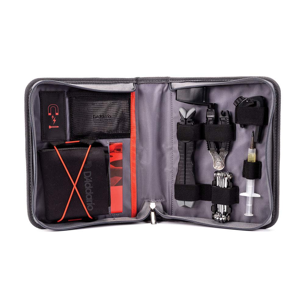 D'Addario Accessories Bass Guitar Maintenance Kit - Bass Tool Kit - Bass Setup Kit - Perfect Kit For Guitar Tech