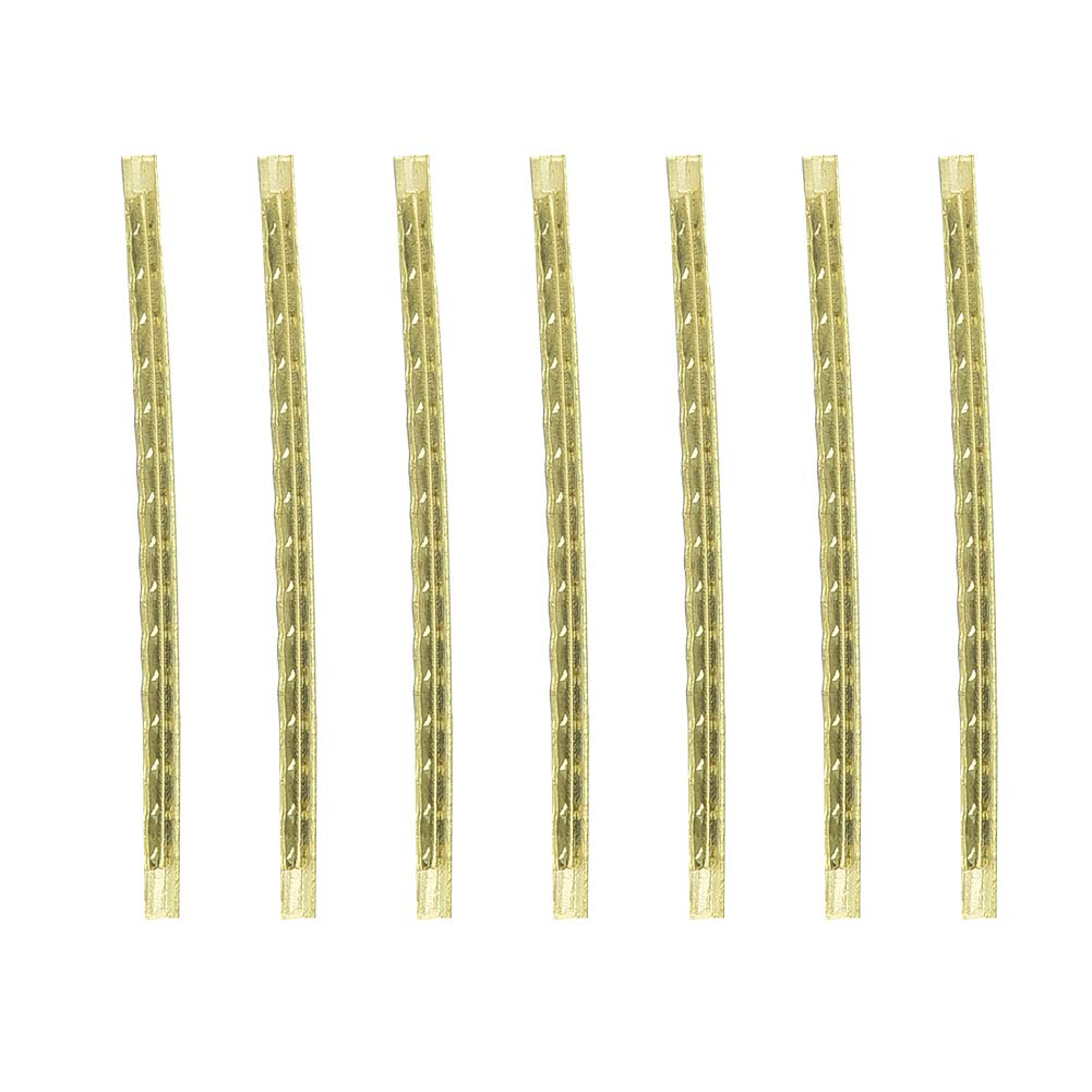 Brass High Strength Fingerboard Fret Wire, 24pcs/Set Electric Guitar Fret Wire, for Guitar Enthusiasts Professionals Electric Ba