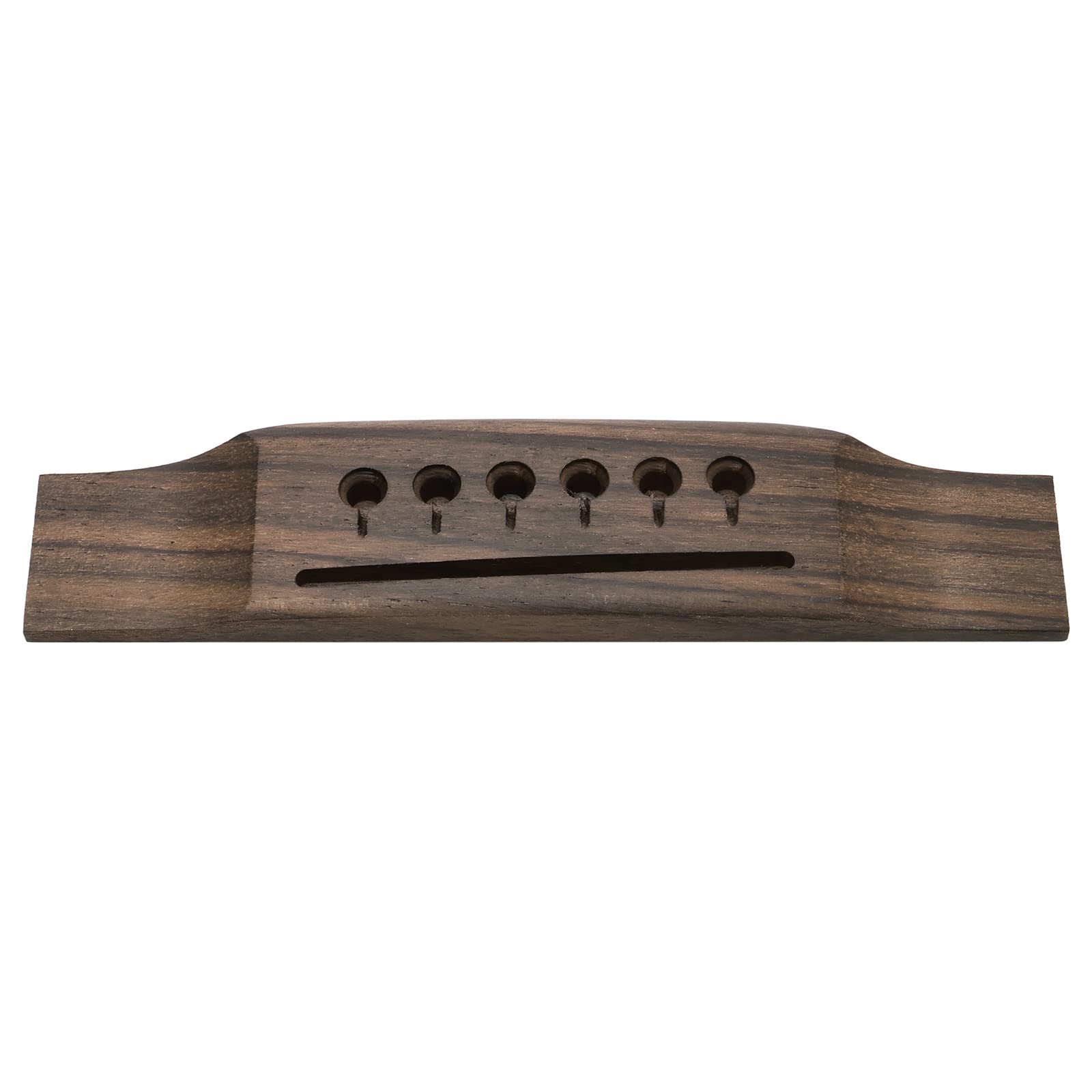 Unxuey 6 String Acoustic Guitar Wooden Bridge Rosewood Guitar Bridge (saddle slot is 72mm (2-53/64'') length)