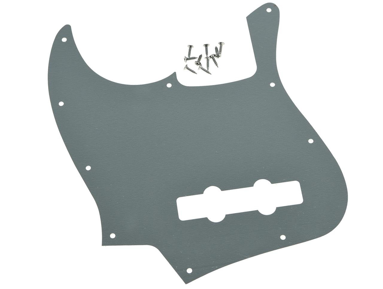 KAISH 4 String J Bass Style Pickguard Bass Pick Guard Scratch Plate for Jazz J Bass made in USA/Mexico Silver Mirror