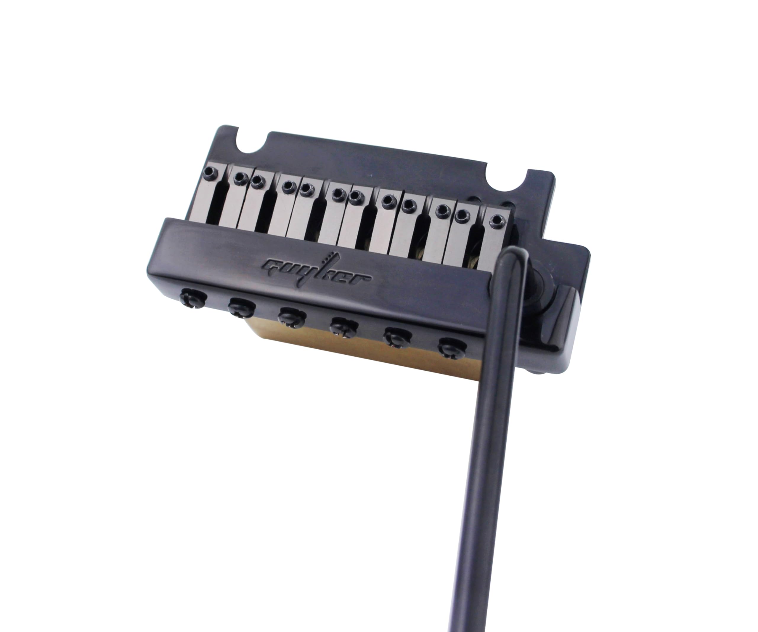 Guyker Guitar Tremolo Bridge String Spacing 10.8MM with Brass Saddle and Brass Block & Bridge Stud, Spring and Claw, Pop-In Vibr