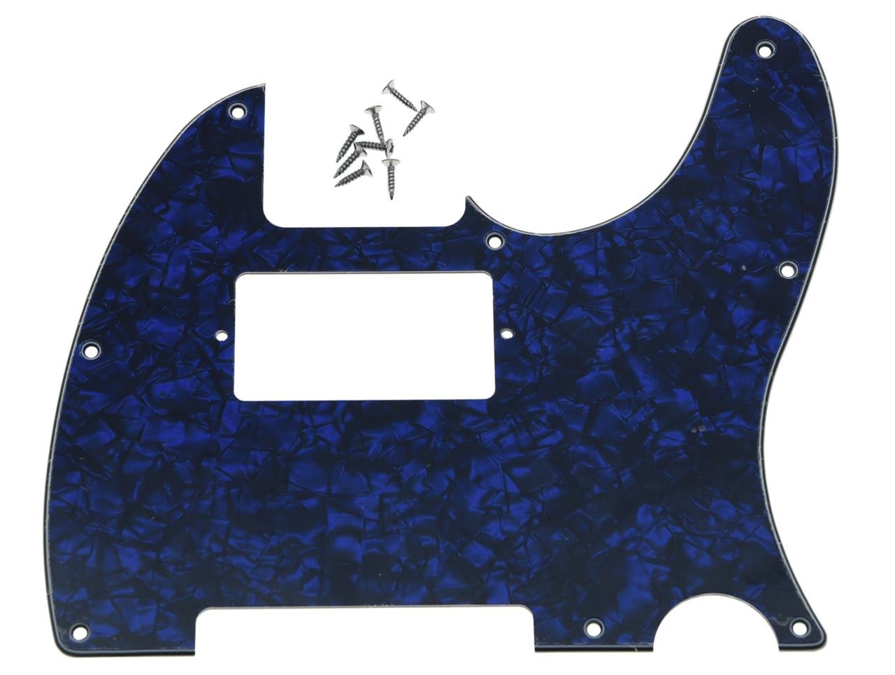 KAISH 8 Hole Tele Guitar Humbucker Pick Guard TL Pickguard for USA/Mexico Telecaster/Tele Blue Pearl
