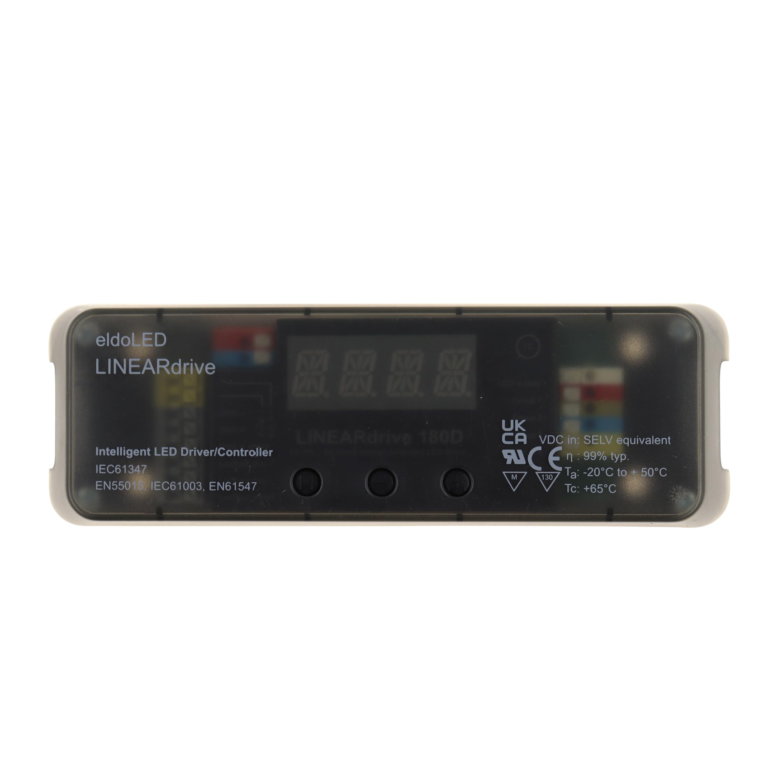 eldoLED LINEARdrive 180D DMX/RDM, 4 control channels, constant voltage, 4xLED outputs, plastic long