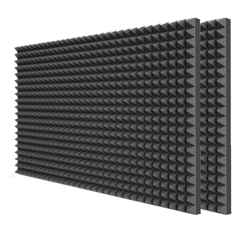 Mocking Bird 2 Sheet Pyramid Designed 72 X 36 Inch Acoustic Foam Sound Proof Foam For Wall Panels With High Density And Fire Res