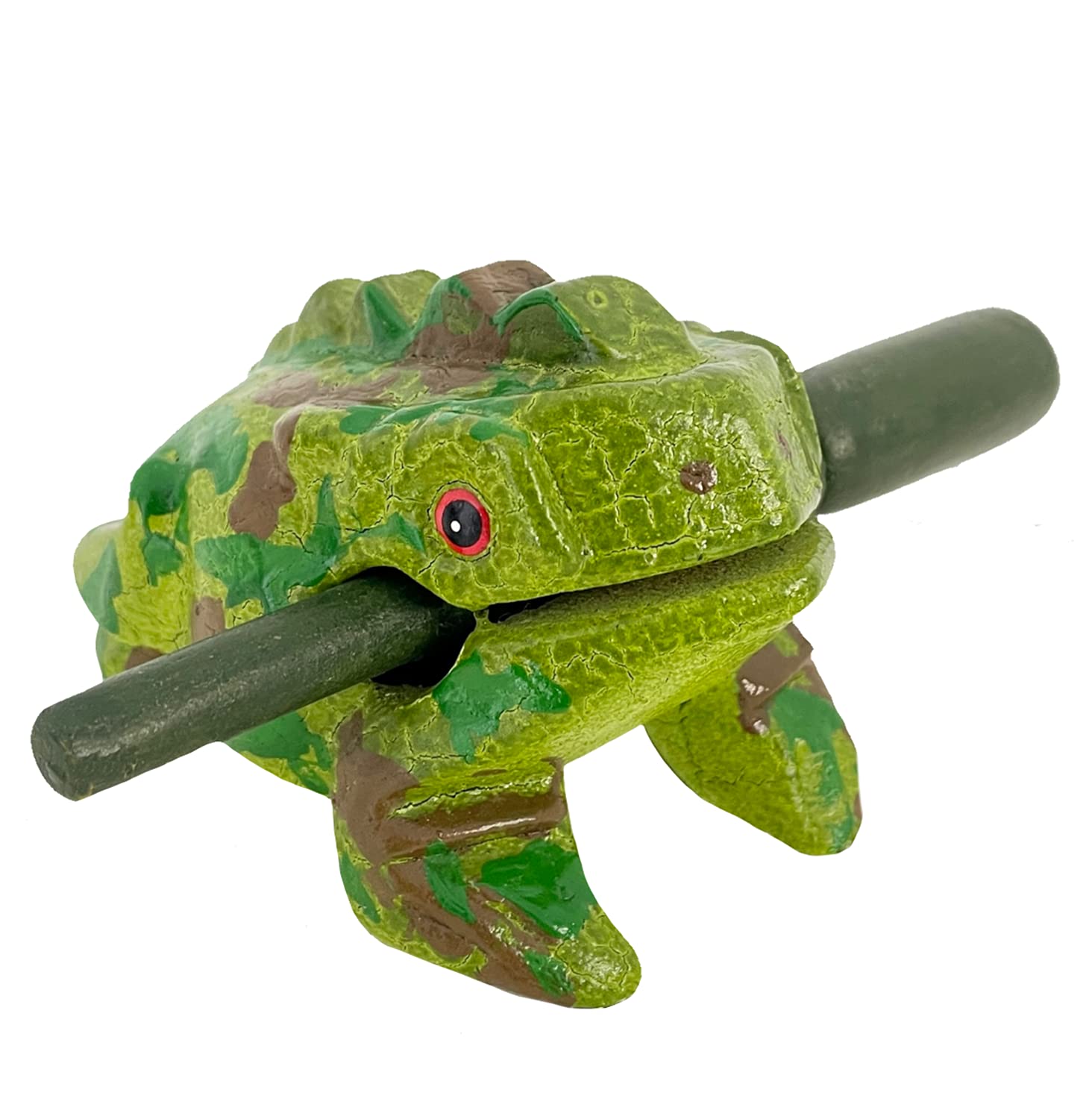 Cozinest 4 Wooden Frog Percussion Instrument Wood Frog Guiro Rasp Tone Block Thailand Handcraft Musical Lucky Frog Home Office D