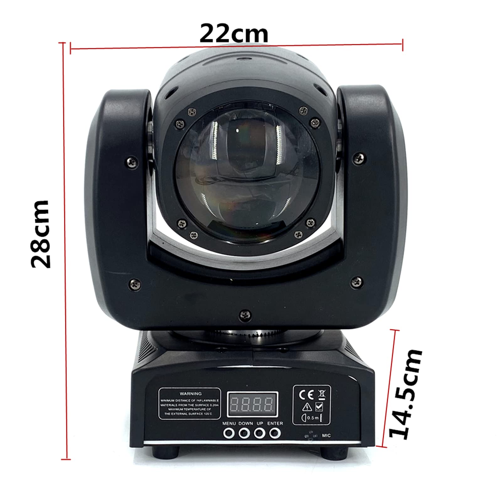 90W LED Moving Head DJ Lights Mini Beam Stage Lights with Sound Activated RGBW 4 In1 Super Bright Spot Light DMX Control for Wed