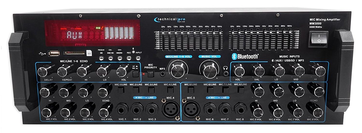 Pro Bluetooth Mic Mixing Amplifier