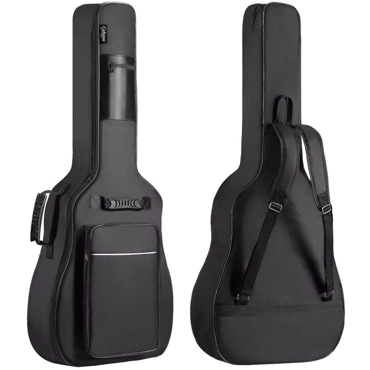 Cahaya Guitar Bag Upgraded Premium Version For 40 41 42 Inch Acoustic Guitar Gig Bag 0.5In Thick Sponge Overly Padded Water Resi