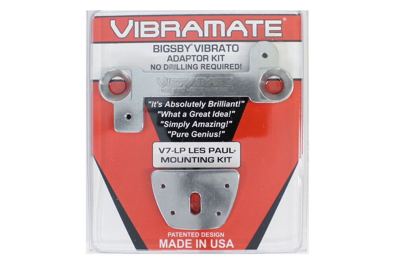 Vibramate V7-Lp Mounting Kit For Bigsby B7 Carved Top Les Paul Guitars, Chrome
