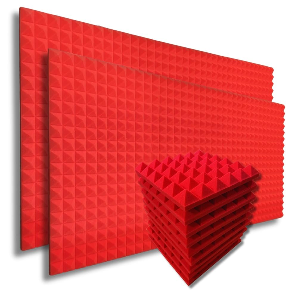 Mmt Acoustix 36Pc Pyramid Acoustic Foam, Prostudio Sound Setup, Soundproofing Noise Reduction Acoustic Panels | 1X1Ft 2 Thick, F