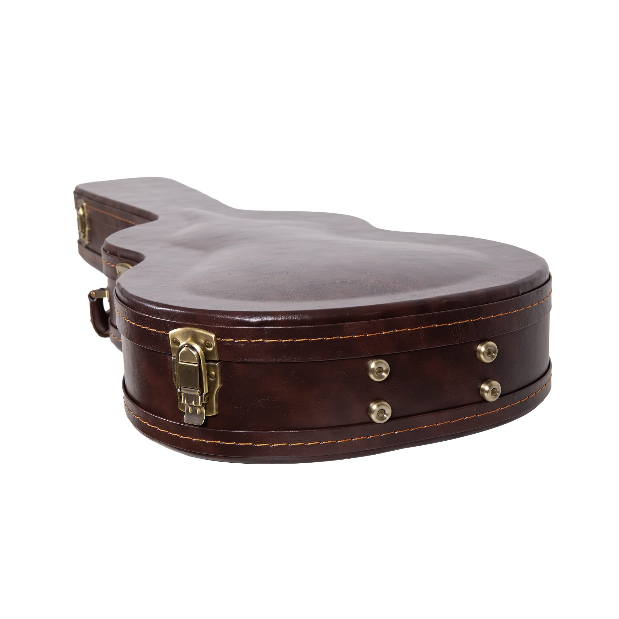 Crossrock Electric Guitar Case for PRS SE Series Hollowbody Guitars, Right-hand, Vintage Brown (CRW620JA14BR)