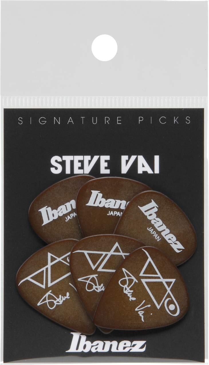 Ibanez B1000SVBR Steve Vai Signature Picks 6 Pack, Brown