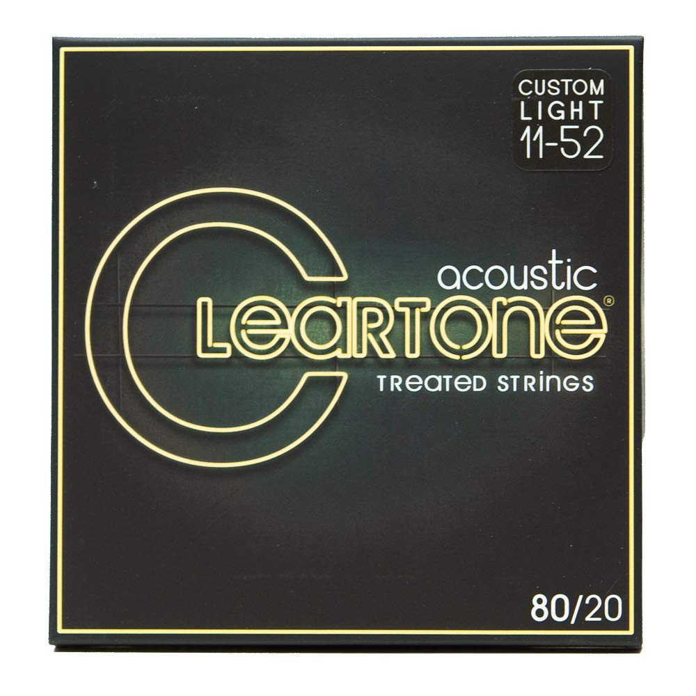 Cleartone 80/20 Bronze Acoustic Strings Custom Light 11-52