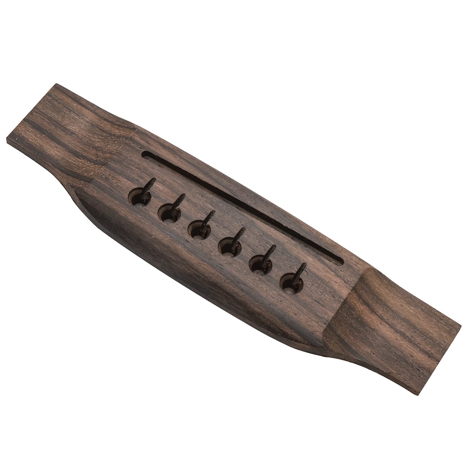 Unxuey 6 String Acoustic Guitar Wooden Bridge Rosewood Guitar Bridge (Saddle Slot Is 72Mm (2-53/64'') Length)