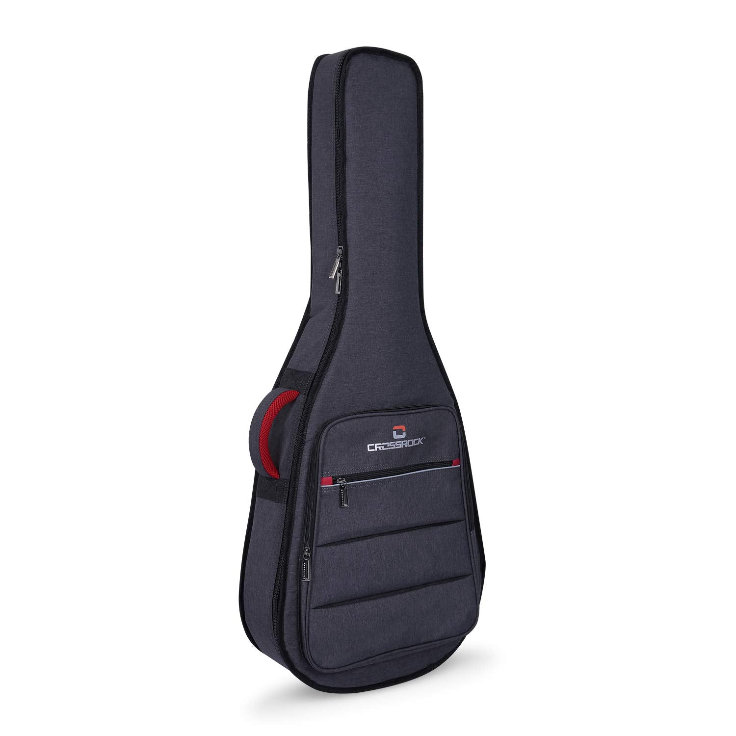 Crossrock Crsg107C Full Size Classical Guitar Bag, 10Mm Padding, Backpack Available,Dark Grey (Crsg107Cgr)