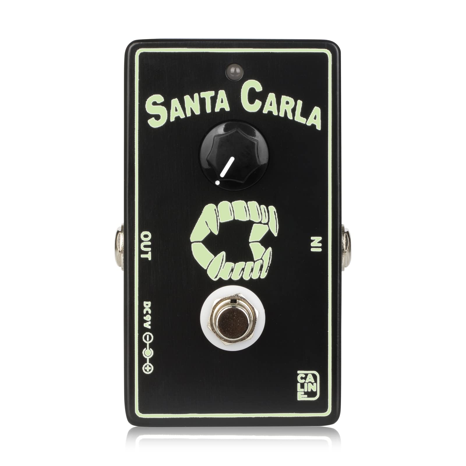 Caline Cp-514 Santa Carla Boost Guitar Effect Pedal, Green, Mini Booster Pedal With True Bypass