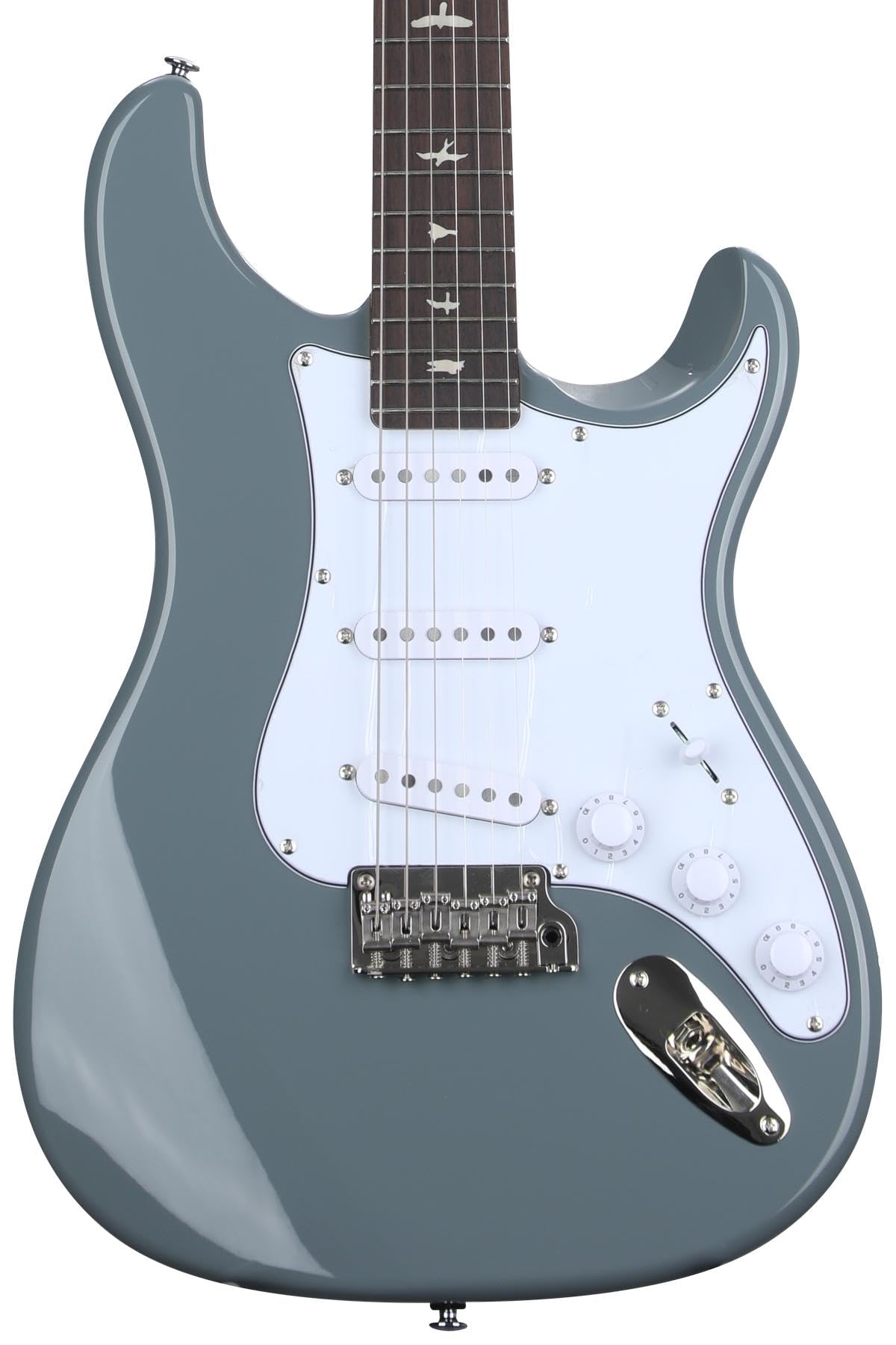 Prs Guitars 6 String Se Silver Sky Electric Guitar, Storm Gray With Gig Bag, Right, (109639::8J:)