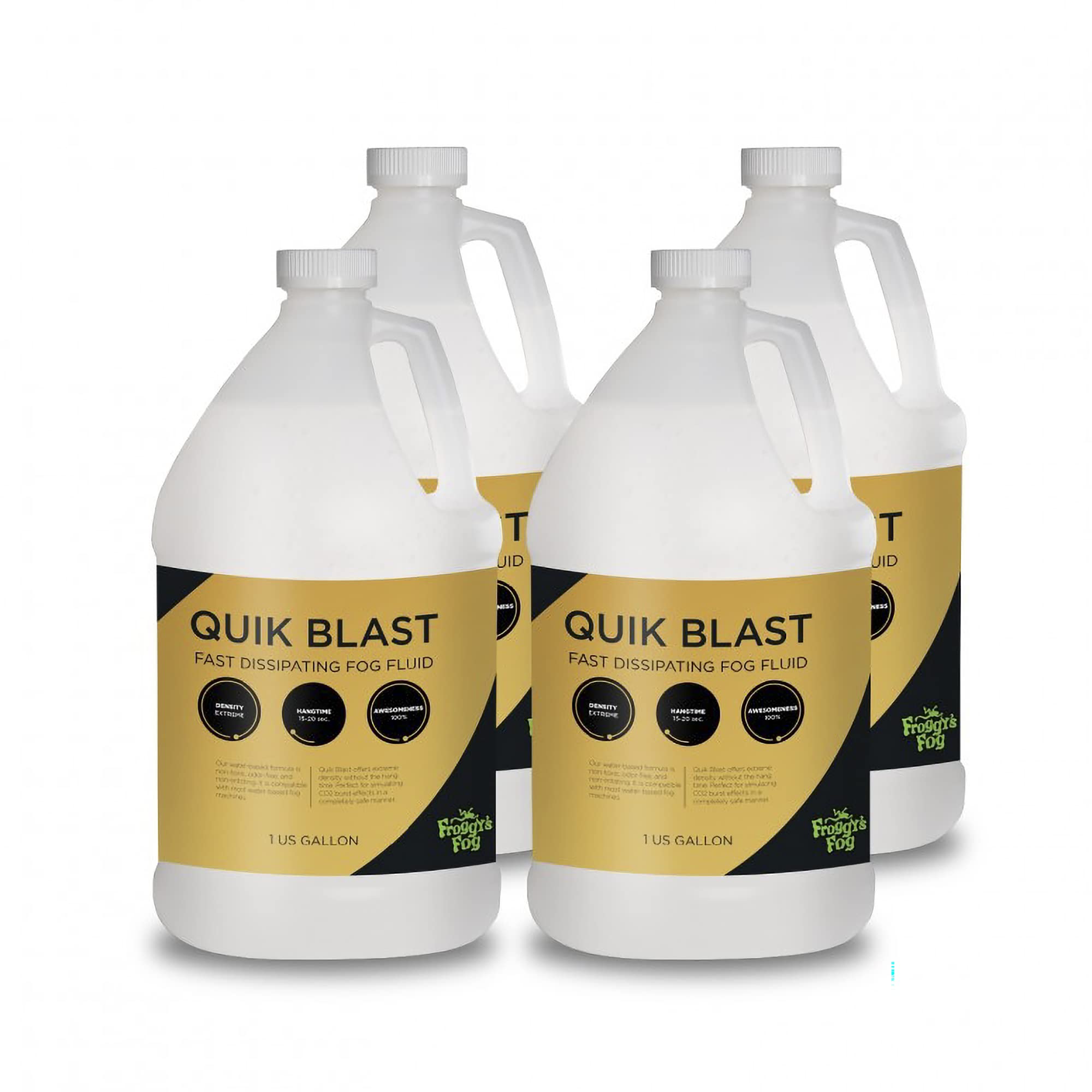 Froggys Fog - 4 Gal - QuikBlast - CO2 Blast Effect Fog Machine Fluid for Upshot Foggers, Stage Effects, and Cinema
