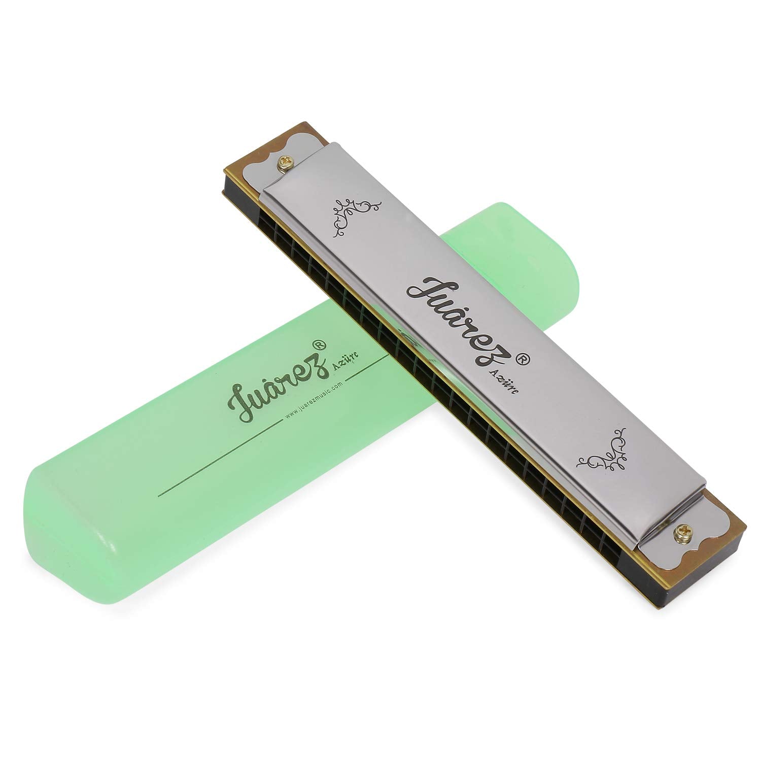 Juarez Jrh20A 20 Holes Educational Harmonica Key Of C Scale | Mouth Organ | Cover - Stainless Iron | Comb - Abs | Reed  Brass Si