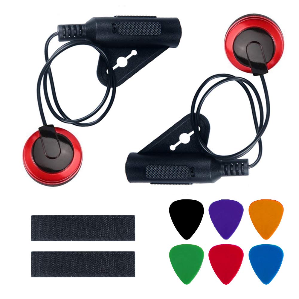 2 Pack - Contact Microphone Piezo Pickup Violin Microphone Pickup for Cello Banjo Ukulele Mandolin Guitar Microphone Pickup with