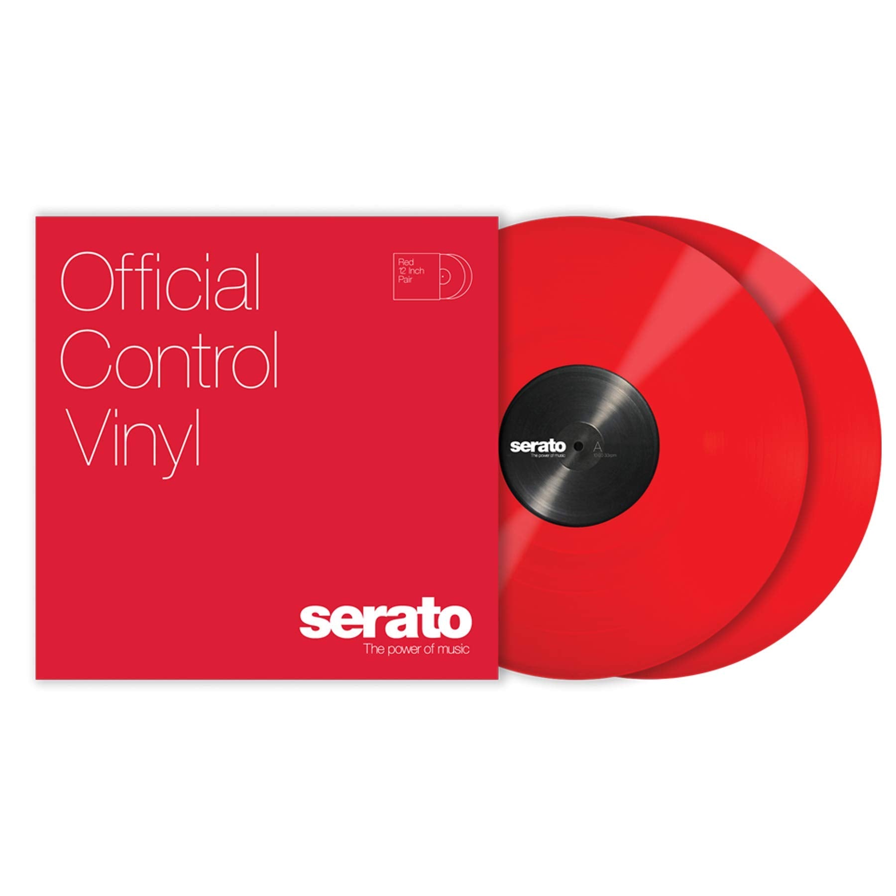 Serato Control Vinyl 12 Pair Red