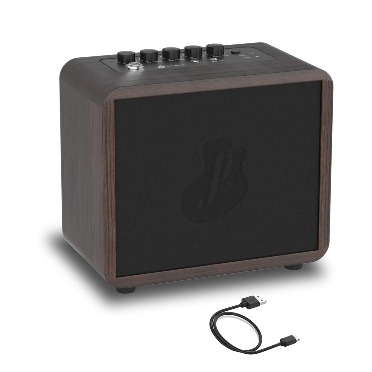 Justpro 15W Mini Guitar Amp, Portable Acoustic/Electric Guitar Amplifier Rechargeable, Wireless Guitar Practice Amp With Reverb,