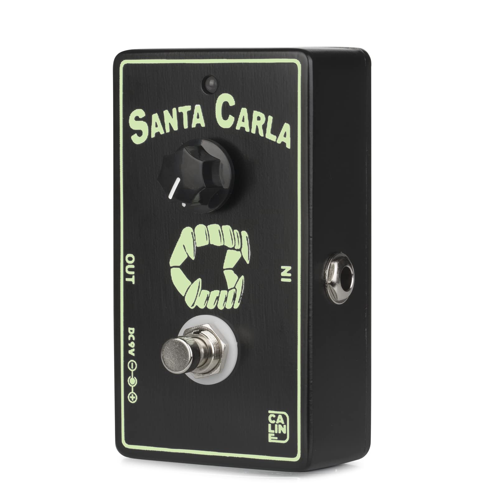 Caline CP-514 Santa Carla Boost Guitar Effect Pedal, Green, Mini Booster Pedal with True Bypass