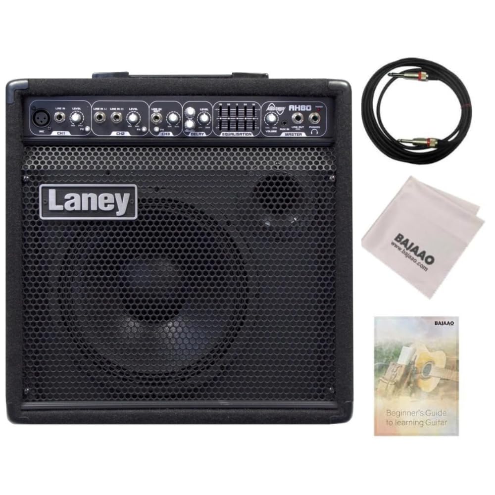Laney Audiohub Ah80 Combo Guitar Amplifiers, Cable & Polishing Cloth
