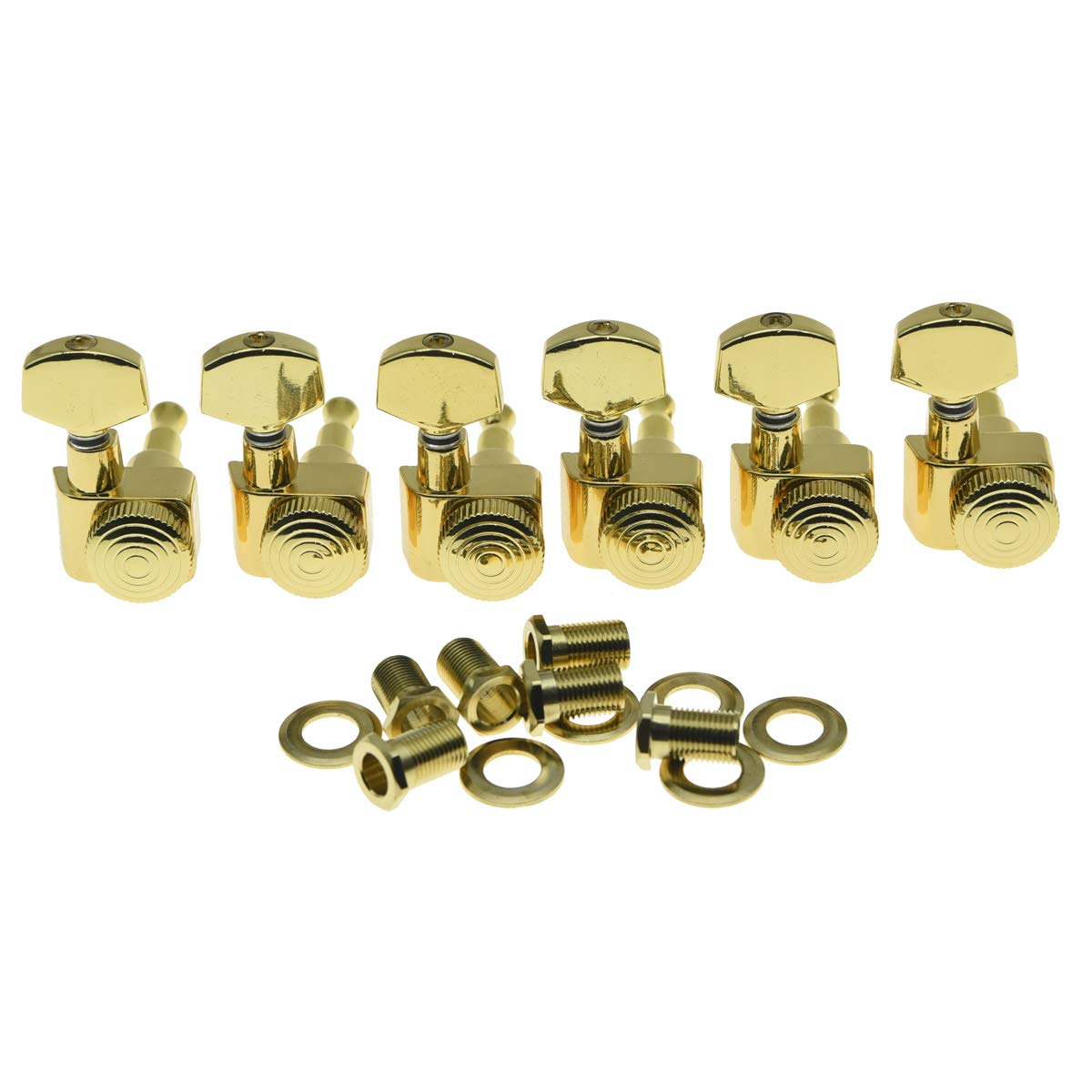 Kaish Gold 2 Pin Locking Tuners Tuning Keys Pegs Machine Heads For American Stratocaster/Telecaster Strat/Tele