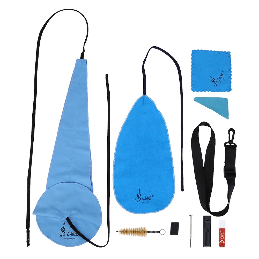VGEBY1 Saxophone Sax Cleaning Tool, 10 in 1 Saxophone Cleaning Care Kits Cleaning Cloth Mouthpiece Brush Belt Mini Screwdriver S