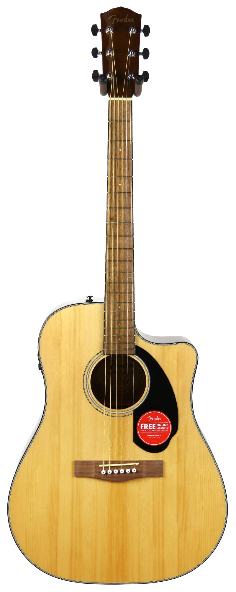 Fender CD-60SCE Acoustic-Electric Guitar - Dreadnaught Body Style - Natural Finish