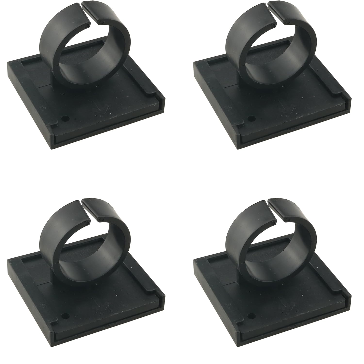 ZCZQC 4PCS Small Wireless Microphone Clip with Adhesive Backing Fixed Small Microphone Clip Adhesive Backing Square Clip Microph