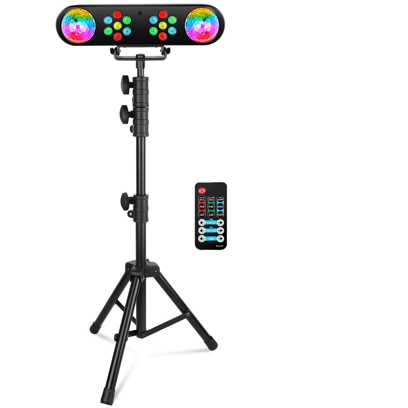 Dj Lights With Stand - Yeesite Stage Party Bar Light Set With Rgb Rotating Ball Led Par Sound Activated And Remote Control Dj Li