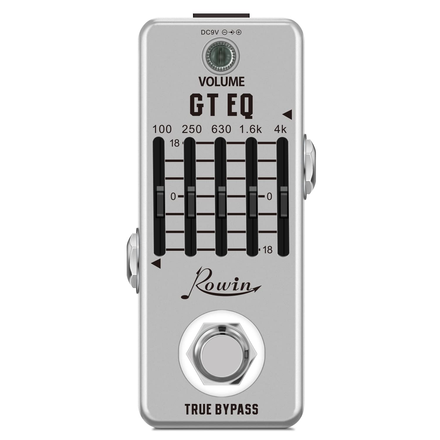 Rowin Guitar Equalize Effect Pedal EQ Add or Take Away Specific Bands Tune Parameters of Sound