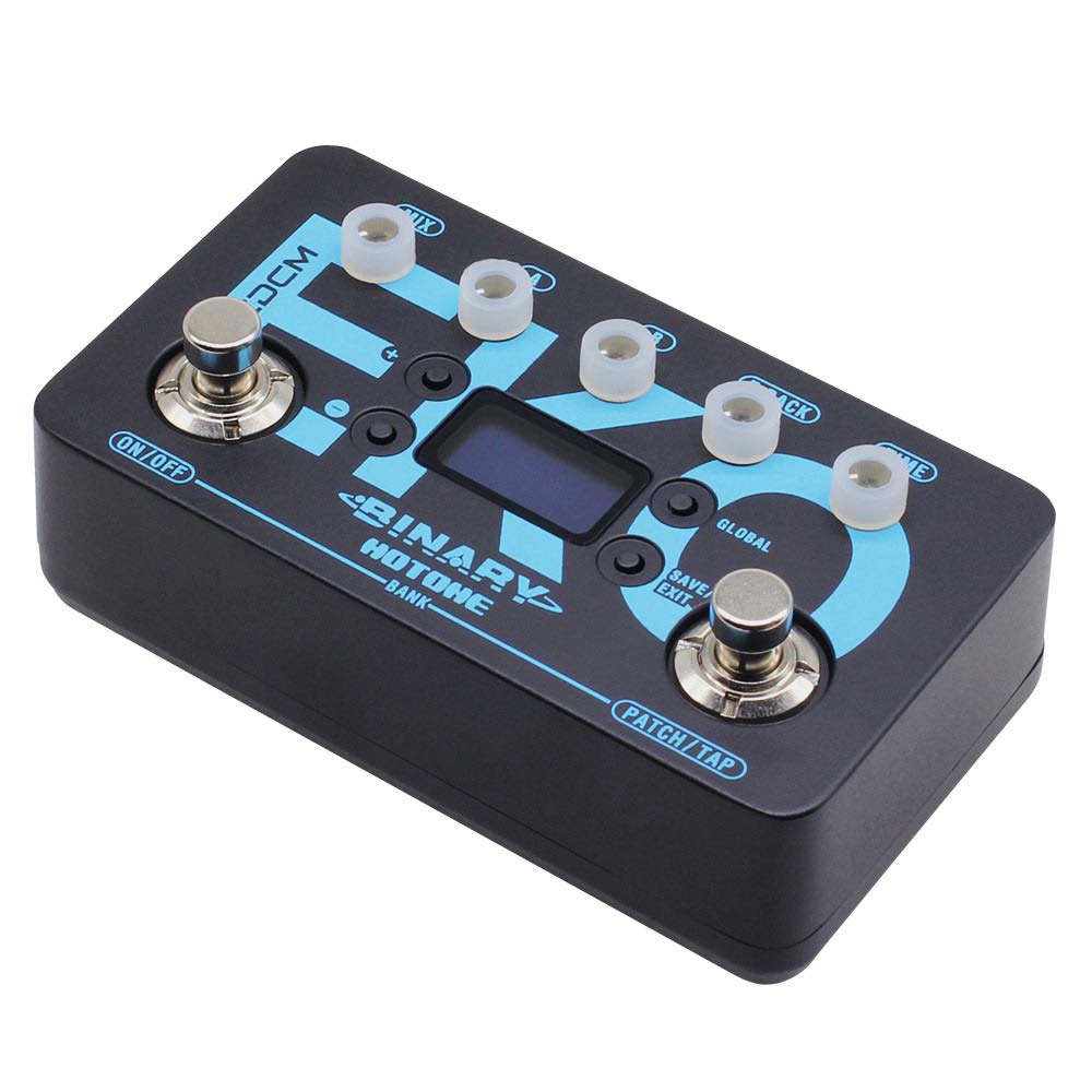 Hotone Binary Eko Multi-Mode Tap Tempo Digital Delay Echo Guitar Bass Effects Pedal