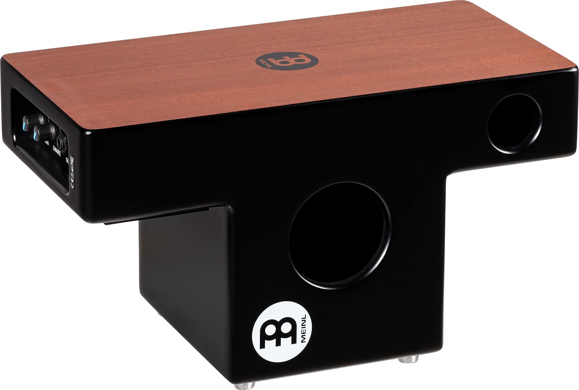 Meinl Pickup Slaptop Cajon Box Drum with Internal Snares and Forward Projecting Sound Ports - NOT MADE IN CHINA - Mahogany Playi