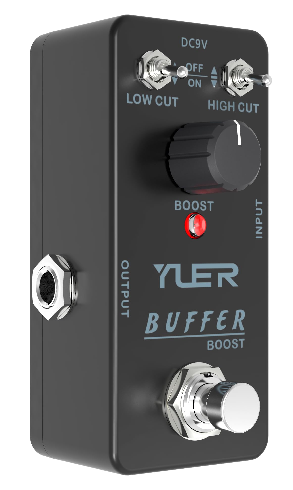 BUFFER BOOST,Guitar Pedal,Electric Guitar Effects Pedal for Guitars and Bass Effect Pedals Mini Single Type DC 9V True Bypass