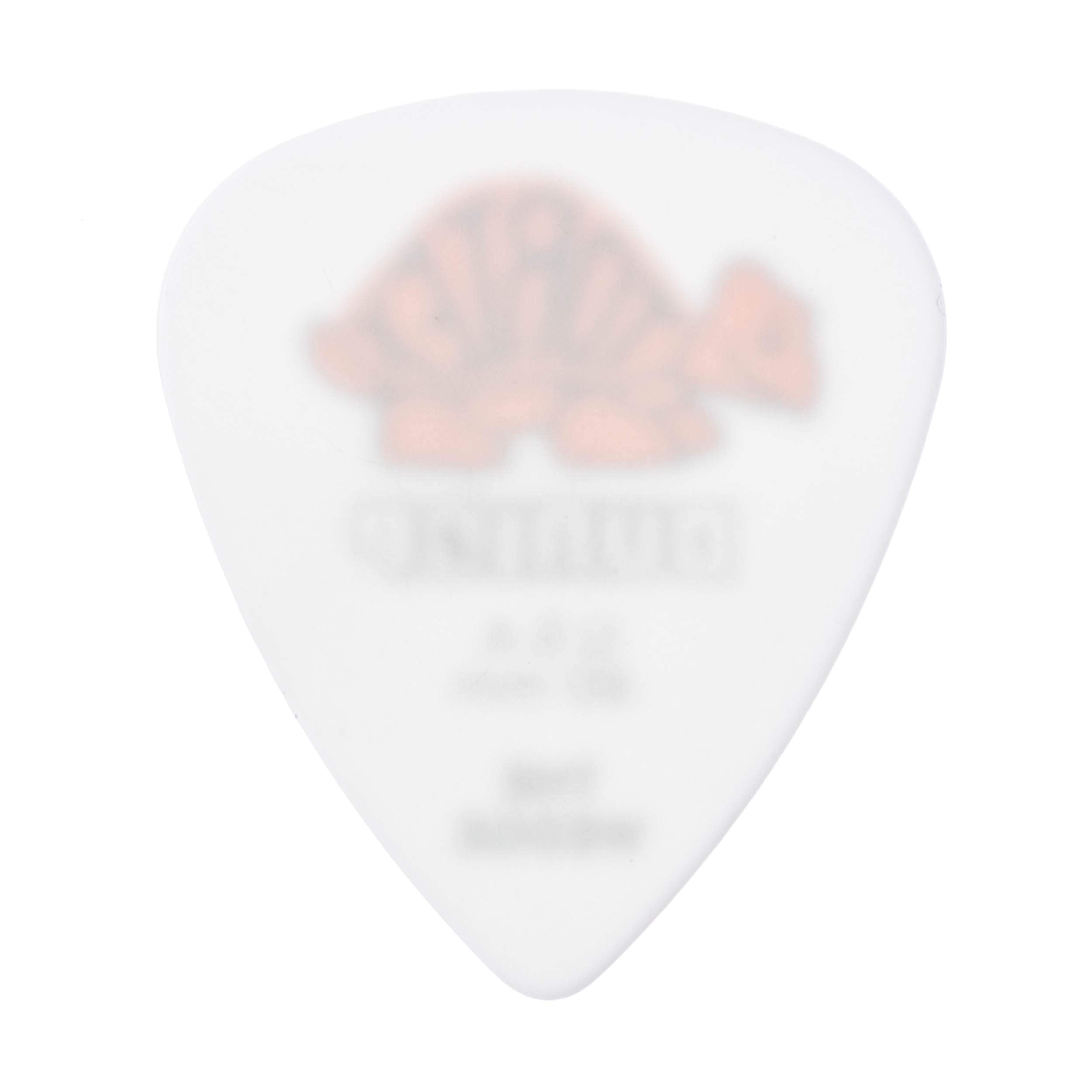 Dunlop Tortex Wedge, White/Orange, .60mm, 12/Player's Pack