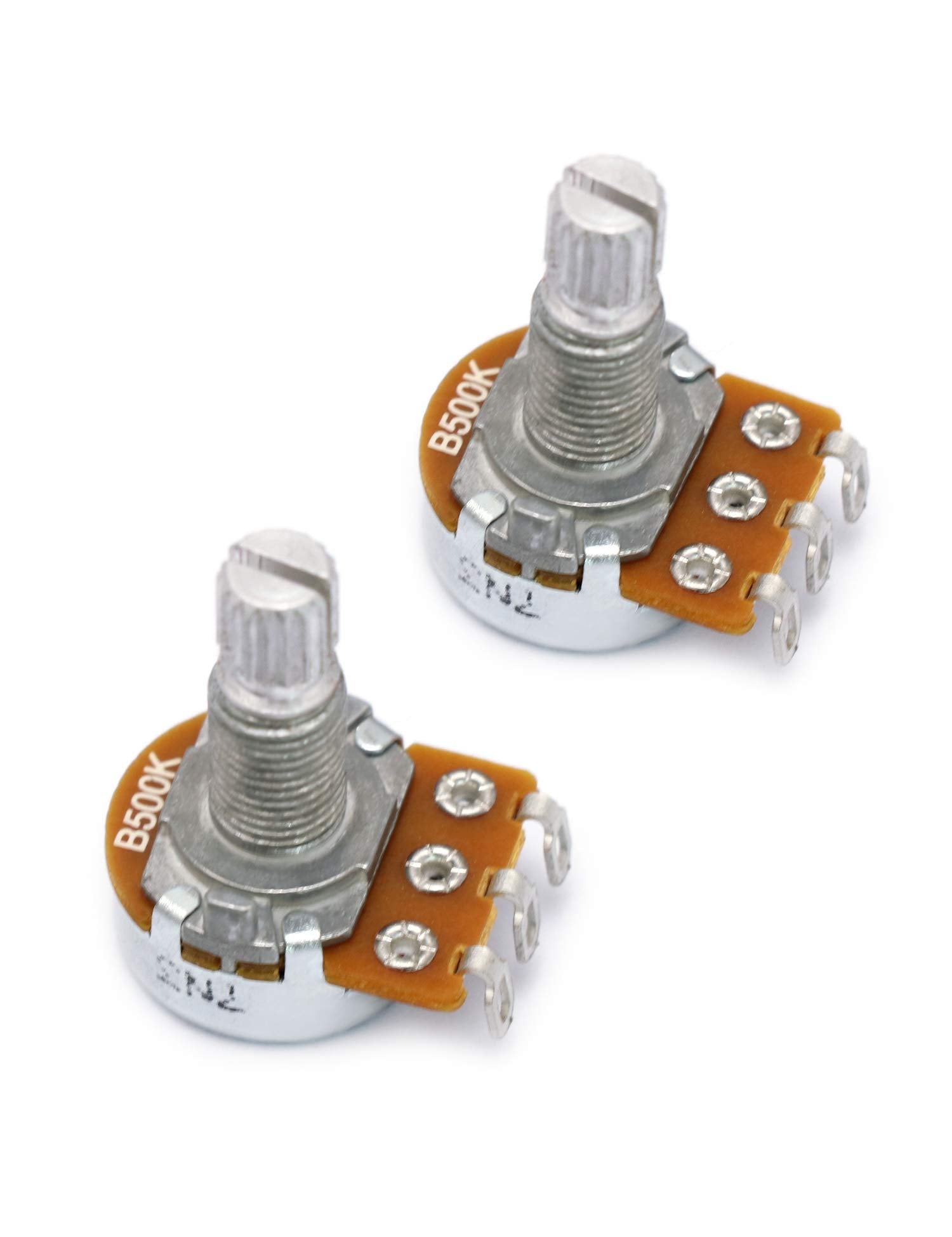 Metallor Mini Alpha Pots Linear B500K Tone Potentiometer Electronics For Electric Guitar Or Bass Guitar.(Mini B500K)