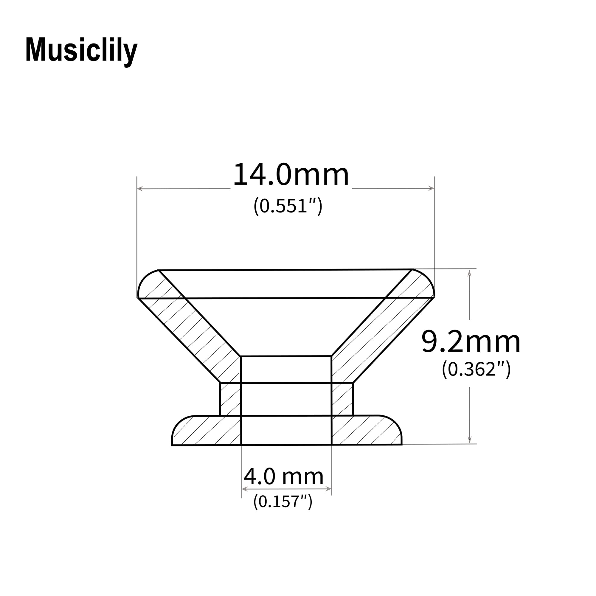 Musiclily Metal Guitar Strap Buttons End Pins for Fender Style Acoustic Classical Electric Guitar Bass Ukulele,Chrome(Pack of 2)