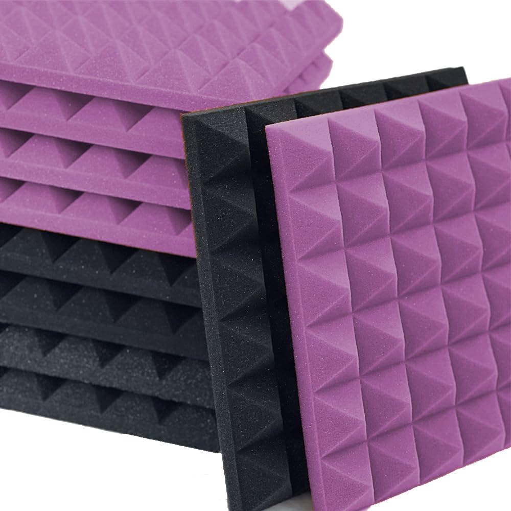 Imaginea Acoustic Foam Soundproof Foam Panels For Wall Room Noise Reducer Sound | Control Echo Absorber Acoustic Wedges Foam Aco
