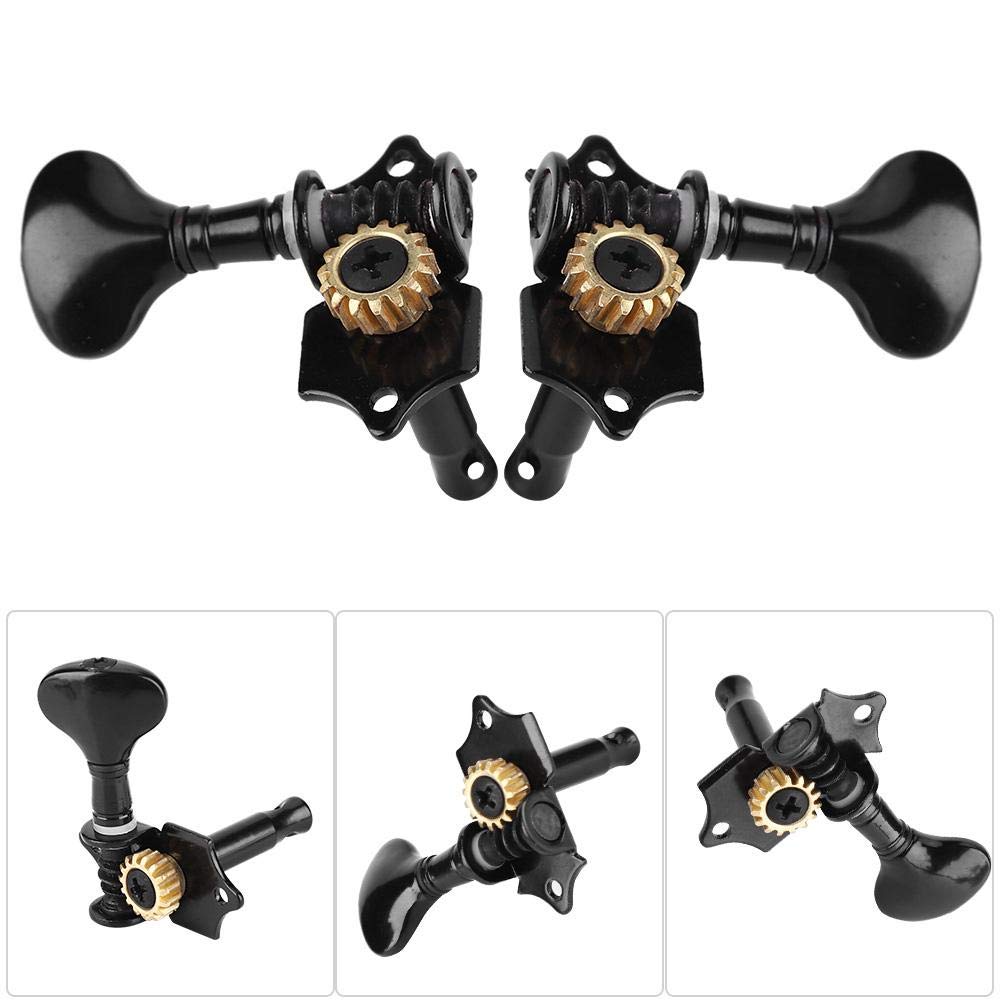 JADPES 4 Strings Musical Instrument Tuning Pegs Machine Heads Parts for 4 Strings Hawaii Guitar Peg Shaft Ukulele Button Twists