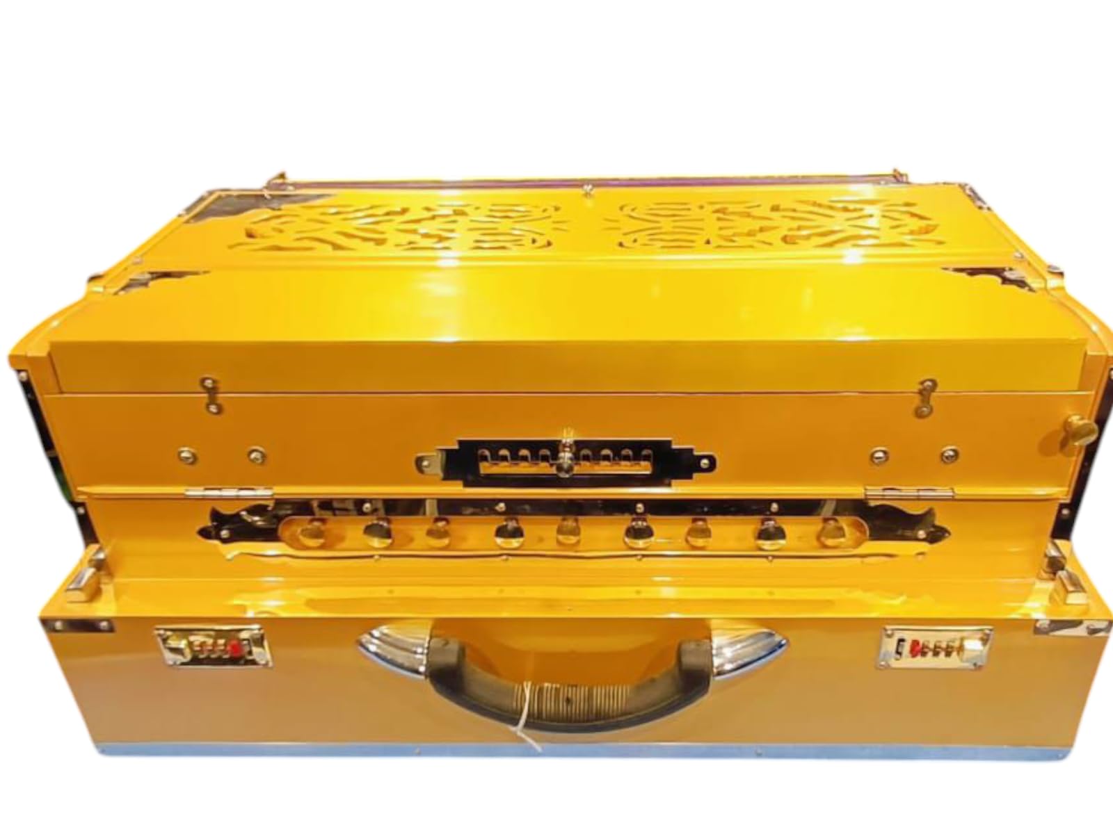 Paras 3Line 9 Scale Changer Male/Male/Female Palitana Premier Reeds Harmonium (Golden)